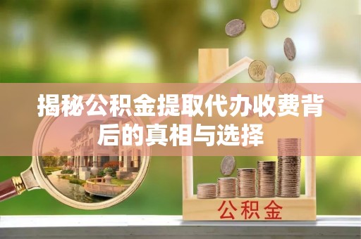 万源揭秘公积金提取代办收费背后的真相与选择